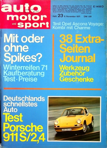 Deckblatt Auto Motor und Sport (23/1971)
